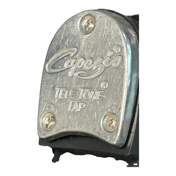 Capezio Girls Shuffle Tap Shoes – Size 10W – Black Leather – Pre-Loved - Picture 4 of 9